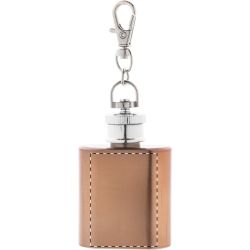 Porte-clés personnalisé mini flasque acier inoxydable recyclé finition brillante 30 ml Porte-clés personnalisé mini flasque acier inoxydable recyclé finition brillante 30 ml