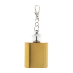 Porte-clés personnalisé mini flasque acier inoxydable recyclé finition brillante 30 ml Porte-clés personnalisé mini flasque acier inoxydable recyclé finition brillante 30 ml