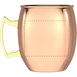 Mug à cocktail personnalisable Mosco Mule en acier inoxydable cuivré Mug à cocktail personnalisable Mosco Mule en acier inoxydable cuivré