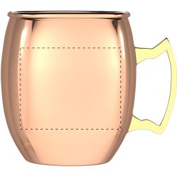 Mug à cocktail personnalisable Mosco Mule en acier inoxydable cuivré Mug à cocktail personnalisable Mosco Mule en acier inoxydable cuivré
