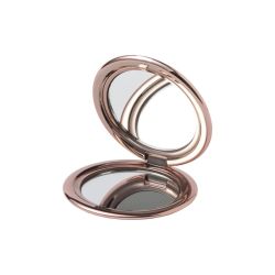 Miroir double personnalisé de poche grossissant ABS finition métallique 