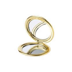 Miroir double personnalisé de poche grossissant ABS finition métallique Miroir double personnalisé de poche grossissant ABS finition métallique