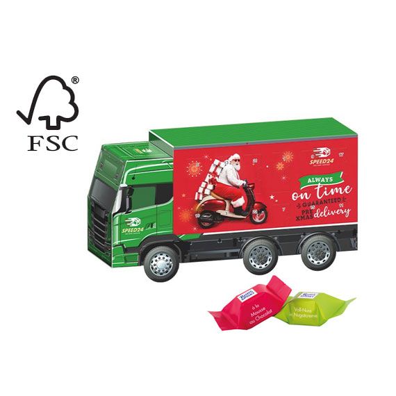 Calendrier de l’Avent personnalisé CAMION Ritter SPORT Truck 225x120x70 mm