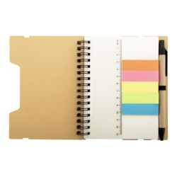 Carnet personnalisé spirale recyclé bloc-notes avec mémos autocollants Carnet personnalisé spirale recyclé bloc-notes avec mémos autocollants