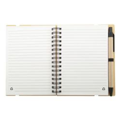 Carnet personnalisé spirale recyclé bloc-notes avec mémos autocollants Carnet personnalisé spirale recyclé bloc-notes avec mémos autocollants