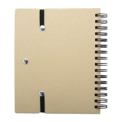 Carnet personnalisé spirale recyclé bloc-notes avec mémos autocollants Carnet personnalisé spirale recyclé bloc-notes avec mémos autocollants
