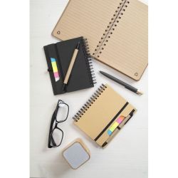 Carnet personnalisé spirale recyclé bloc-notes avec mémos autocollants Carnet personnalisé spirale recyclé bloc-notes avec mémos autocollants