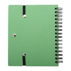 Carnet personnalisé spirale recyclé bloc-notes avec mémos autocollants