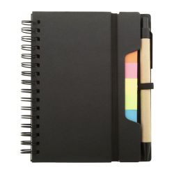 Carnet personnalisé spirale recyclé bloc-notes avec mémos autocollants Carnet personnalisé spirale recyclé bloc-notes avec mémos autocollants