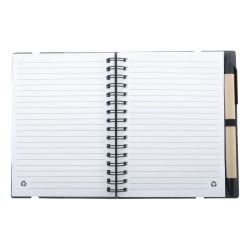 Carnet personnalisé spirale recyclé bloc-notes avec mémos autocollants Carnet personnalisé spirale recyclé bloc-notes avec mémos autocollants