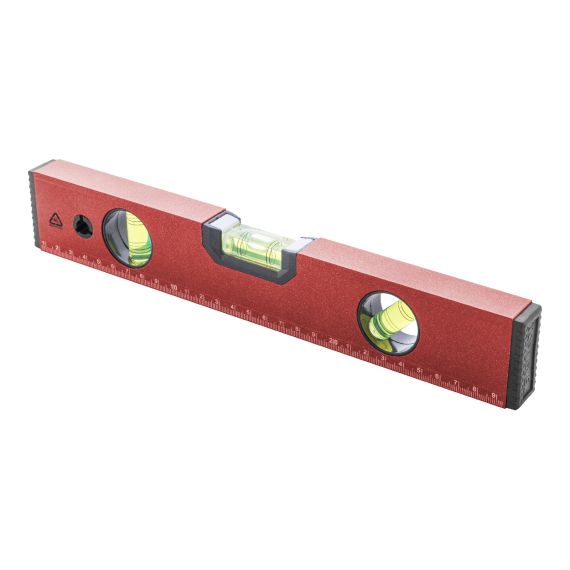 Niveau à bulle personnalisable magnétique en aluminium recyclé 30 cm  Niveau à bulle personnalisable magnétique en aluminium recyclé 30 cm