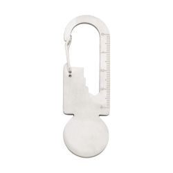 Outils multifonctions personnalisable en acier inoxydable recyclé avec mousqueton Outils multifonctions personnalisable en acier inoxydable recyclé avec mousqueton