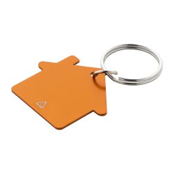 Porte-clés personnalisé en forme de maison en aluminium recyclé Porte-clés personnalisé en forme de maison en aluminium recyclé