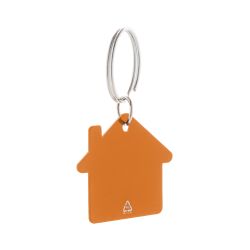 Porte-clés personnalisé en forme de maison en aluminium recyclé Porte-clés personnalisé en forme de maison en aluminium recyclé