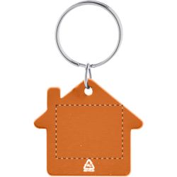 Porte-clés personnalisé en forme de maison en aluminium recyclé Porte-clés personnalisé en forme de maison en aluminium recyclé