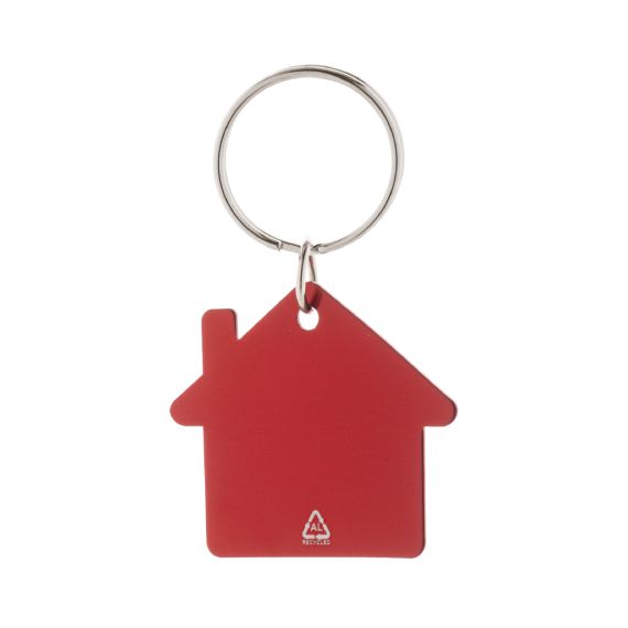 Porte-clés personnalisé en forme de maison en aluminium recyclé Porte-clés personnalisé en forme de maison en aluminium recyclé