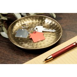 Porte-clés personnalisé en forme de maison en aluminium recyclé Porte-clés personnalisé en forme de maison en aluminium recyclé