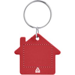 Porte-clés personnalisé en forme de maison en aluminium recyclé Porte-clés personnalisé en forme de maison en aluminium recyclé