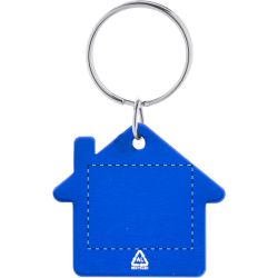 Porte-clés personnalisé en forme de maison en aluminium recyclé Porte-clés personnalisé en forme de maison en aluminium recyclé
