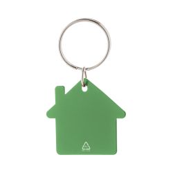 Porte-clés personnalisé en forme de maison en aluminium recyclé Porte-clés personnalisé en forme de maison en aluminium recyclé