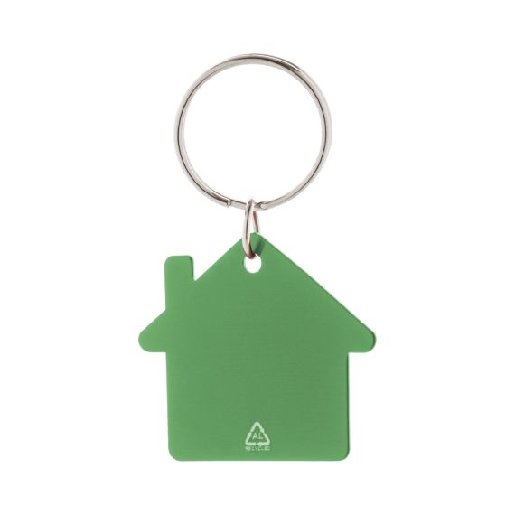 Porte-clés personnalisé en forme de maison en aluminium recyclé Porte-clés personnalisé en forme de maison en aluminium recyclé