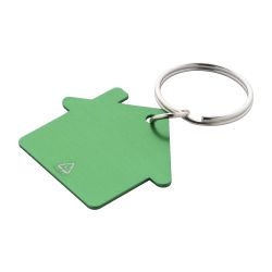 Porte-clés personnalisé en forme de maison en aluminium recyclé Porte-clés personnalisé en forme de maison en aluminium recyclé