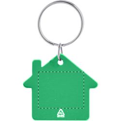 Porte-clés personnalisé en forme de maison en aluminium recyclé Porte-clés personnalisé en forme de maison en aluminium recyclé