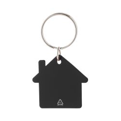 Porte-clés personnalisé en forme de maison en aluminium recyclé Porte-clés personnalisé en forme de maison en aluminium recyclé