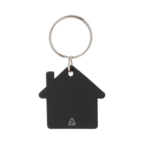 Porte-clés personnalisé en forme de maison en aluminium recyclé Porte-clés personnalisé en forme de maison en aluminium recyclé