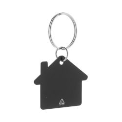 Porte-clés personnalisé en forme de maison en aluminium recyclé Porte-clés personnalisé en forme de maison en aluminium recyclé