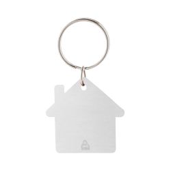 Porte-clés personnalisé en forme de maison en aluminium recyclé Porte-clés personnalisé en forme de maison en aluminium recyclé