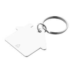 Porte-clés personnalisé en forme de maison en aluminium recyclé Porte-clés personnalisé en forme de maison en aluminium recyclé