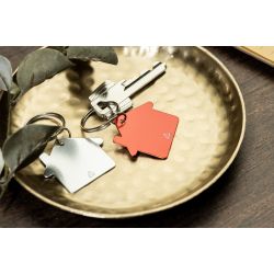 Porte-clés personnalisé en forme de maison en aluminium recyclé Porte-clés personnalisé en forme de maison en aluminium recyclé