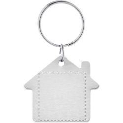 Porte-clés personnalisé en forme de maison en aluminium recyclé Porte-clés personnalisé en forme de maison en aluminium recyclé