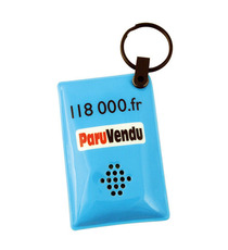 Porte-clés publicitaire lampe sur mesure PVC FLEX
