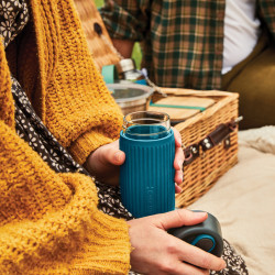 Tasse de voyage publicitaire en verre 340ML Black+Blum