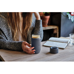 Tasse de voyage publicitaire en verre 340ML Black+Blum