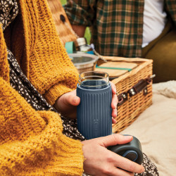 Tasse de voyage publicitaire en verre 340ML Black+Blum