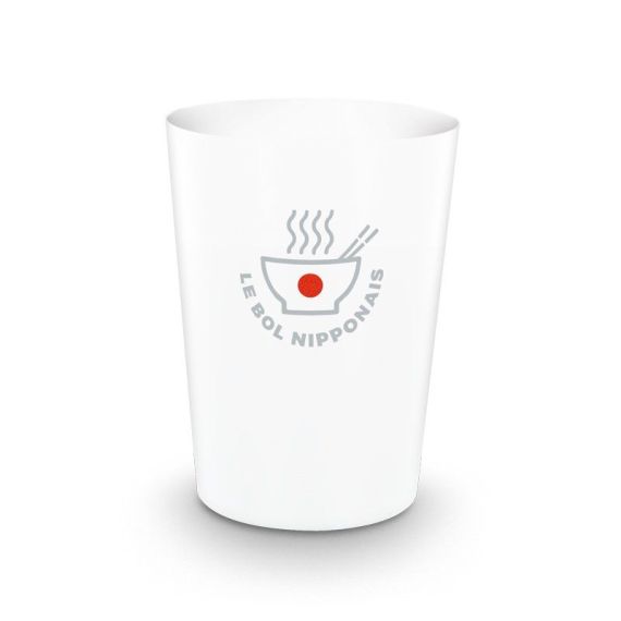 Gobelet en plastique personnalisé fabriqué en France réutilisable 220 ml