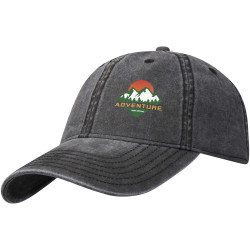 Casquette publicitaire lavée à 6 panneaux Grafton