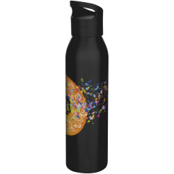 Bouteille publicitaire d’eau Sky de 650 ml en acier inoxydable recyclé certifié RCS à simple paroi