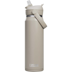 Bouteille publicitaire d’eau en acier inoxydable de 750 ml avec paille à clapet Camelbak® Thrive Flip VSS