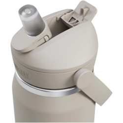 Bouteille publicitaire d’eau en acier inoxydable de 750 ml avec paille à clapet Camelbak® Thrive Flip VSS