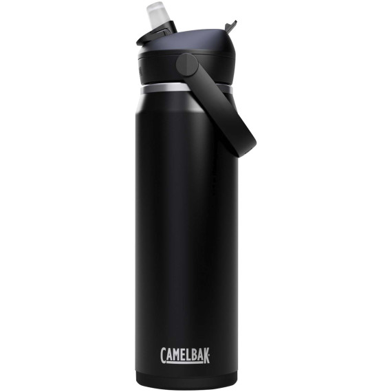 Bouteille publicitaire d’eau en acier inoxydable de 750 ml avec paille à clapet Camelbak® Thrive Flip VSS
