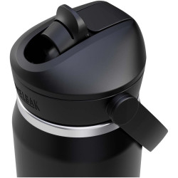 Bouteille publicitaire d’eau en acier inoxydable de 750 ml avec paille à clapet Camelbak® Thrive Flip VSS