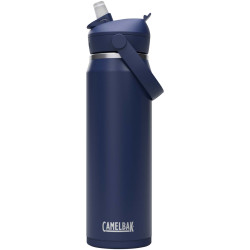 Bouteille publicitaire d’eau en acier inoxydable de 750 ml avec paille à clapet Camelbak® Thrive Flip VSS