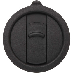 Mug publicitaire Carter en céramique de 450 ml avec couvercle en plastique