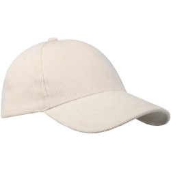 Casquette publicitaire 6 panneaux Hutton en velours côtelé recyclé