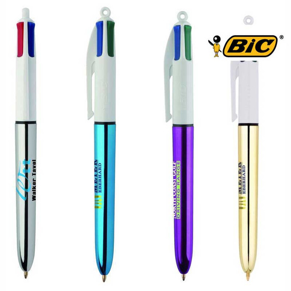 BIC® - Stylo bille 4 couleurs personnalisable - LE cadeau CE