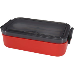 Lunch box publicitaire et ensemble de couverts Snappy 1000 ml